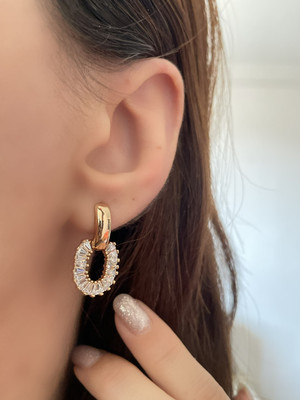 گوشواره نگین دار ژوپینگ