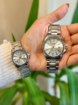 ساعت مچی زنانه و مردانه کاسیو بند استیل کلاسیک