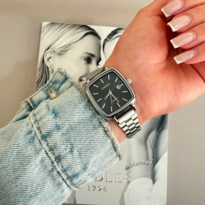 ساعت مچی زنانه و دخترانه بند استیل کاسیو اولدمانی