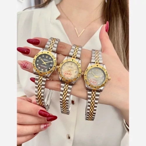 ساعت مچی زنانه رولکس دیت جاست رنگ 100درصد ثابت ضد اب کیفیت عالی قیمت استسنایی