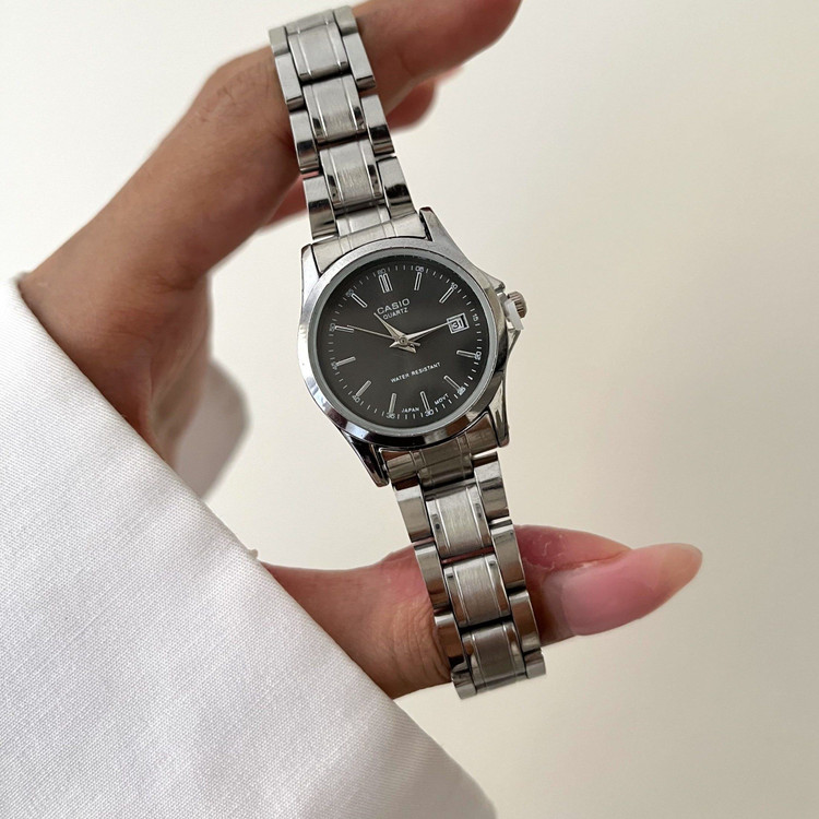 ساعت مچی زنانه کاسیو casio اصلی بند استیل نقرهای