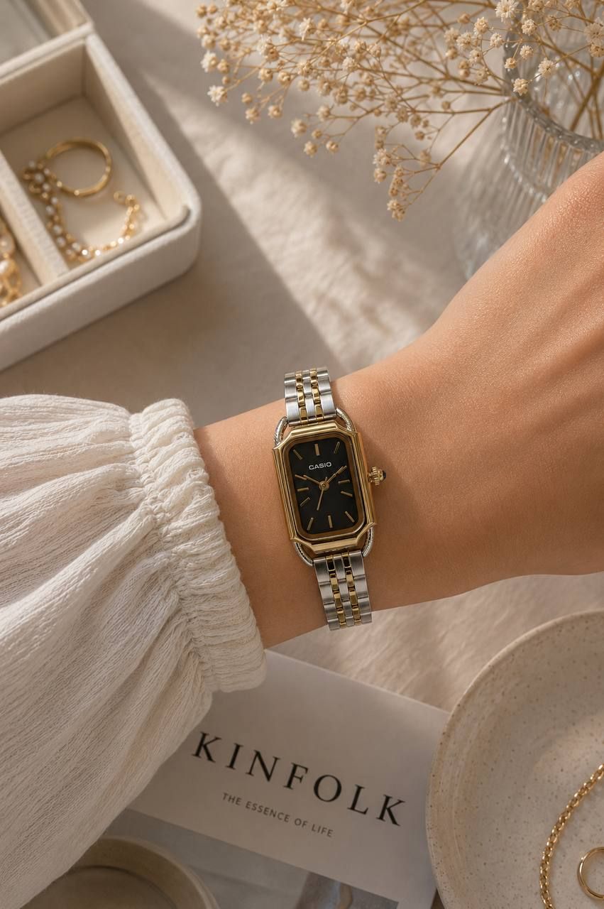 ⌚️ کاسیو تانک تمام استیل بدنه استیل بند استیل کیفیت بالا