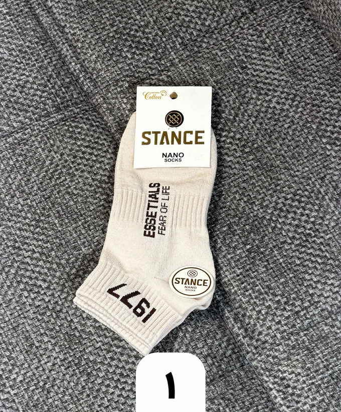 جوراب ساق کوتاه استنس مدل 1977 رنگ کرم | STANCE Essentials